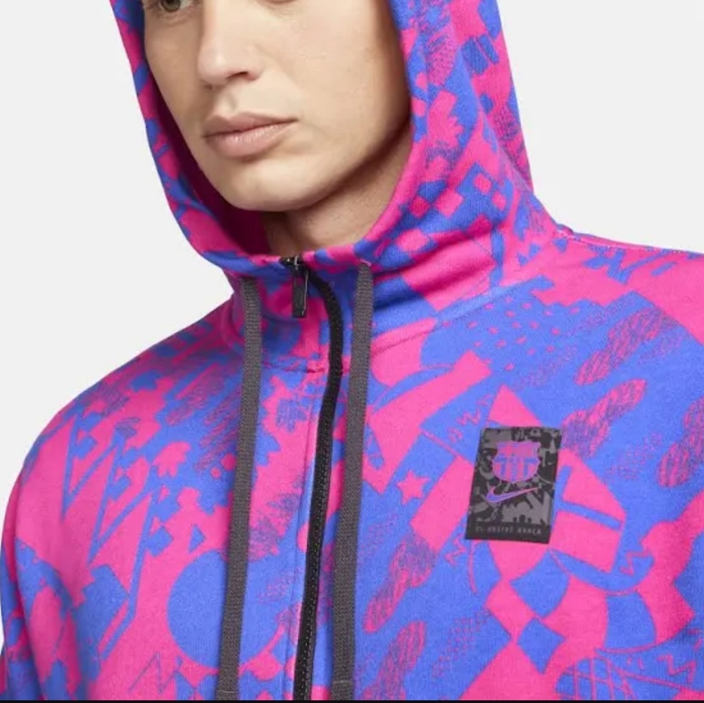 Nike FC Barcelona Hoodie Size S ⚽️ - Picture 2 of 8
